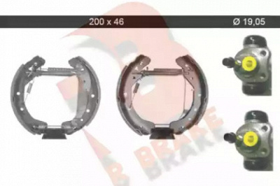 R BRAKE 79rbkt0042 -  Комплект тормозных колодок
